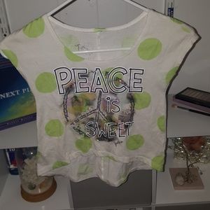 Justice polk-a-dot top